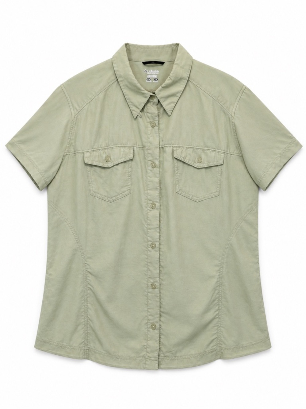 Vintage Columbia XL Outdoor Active Short Sleeved Collared Shirt Women’s